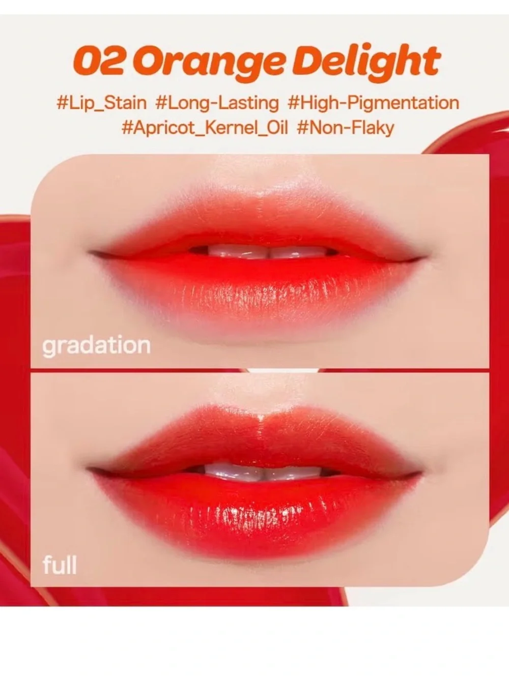 I'm Meme Color Key Ring Water Gel Tint - Orange Delight